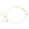 Colar Imber com cortes mistos, branco, banhado a dourado Colar Imber com cortes mistos, branco, banhado a dourado