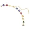 Colar Imber com cortes mistos, multicolorido, banhado a dourado Colar Imber com cortes mistos, multicolorido, banhado a dourado