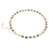 Colar Imber com cortes mistos, multicolorido, banhado a dourado Colar Imber com cortes mistos, multicolorido, banhado a dourado