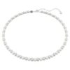 Colar Matrix Tennis com pérolas de cristal, corte redondo, branco, banhado a ródio Colar Matrix Tennis com pérolas de cristal, corte redondo, branco, banhado a ródio