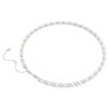 Colar Matrix Tennis com pérolas de cristal, corte redondo, branco, banhado a ródio Colar Matrix Tennis com pérolas de cristal, corte redondo, branco, banhado a ródio