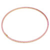 Colar Matrix Tennis, corte redondo, rosa, banhado a ouro Colar Matrix Tennis, corte redondo, rosa, banhado a ouro