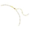 Colar Mesmera com cortes mistos, branco, banhado a dourado Colar Mesmera com cortes mistos, branco, banhado a dourado