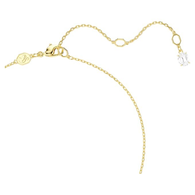 Colar Mesmera Coração, Branco, Banhado a Ouro Colar Mesmera Coração, Branco, Banhado a Ouro