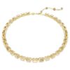 Colar Millenia com corte octogonal, amarelo, banhado a ouro Colar Millenia com corte octogonal, amarelo, banhado a ouro