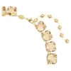 Colar Millenia com corte octogonal, cor caramelo, banhado a dourado Colar Millenia com corte octogonal, cor caramelo, banhado a dourado