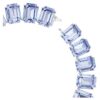 Colar Millenia com cristais de grandes dimensões, corte octogonal, azul, banhado a ródio Colar Millenia com cristais de grandes dimensões, corte octogonal, azul, banhado a ródio