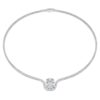 Colar Octagon com diamantes cultivados em laboratório, 12,86 Ct no total, forma octogonal, ouro branco de 18K Colar Octagon com diamantes cultivados em laboratório, 12,86 Ct no total, forma octogonal, ouro branco de 18K