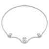 Colar octogonal com diamantes cultivados em laboratório, 19,90 Ct no total, forma octogonal, ouro branco de 18 quilates Colar octogonal com diamantes cultivados em laboratório, 19,90 Ct no total, forma octogonal, ouro branco de 18 quilates