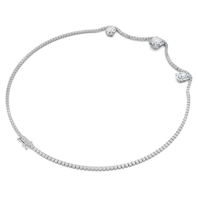 Colar octogonal com diamantes cultivados em laboratório, 19,90 Ct no total, forma octogonal, ouro branco de 18 quilates Colar octogonal com diamantes cultivados em laboratório, 19,90 Ct no total, forma octogonal, ouro branco de 18 quilates