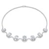 Colar octogonal com diamantes cultivados em laboratório, 37,70 Ct no total, forma octogonal, ouro branco de 18K Colar octogonal com diamantes cultivados em laboratório, 37,70 Ct no total, forma octogonal, ouro branco de 18K