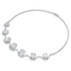 Colar octogonal com diamantes cultivados em laboratório, 37,70 Ct no total, forma octogonal, ouro branco de 18K Colar octogonal com diamantes cultivados em laboratório, 37,70 Ct no total, forma octogonal, ouro branco de 18K