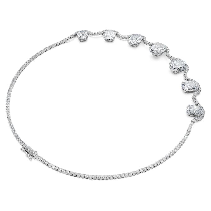 Colar octogonal com diamantes cultivados em laboratório, 37,70 Ct no total, forma octogonal, ouro branco de 18K Colar octogonal com diamantes cultivados em laboratório, 37,70 Ct no total, forma octogonal, ouro branco de 18K