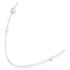 Colar «Snake Strandage» com pérolas de cristal, cortes mistos, Ano da Serpente, branco, banhado a ródio Colar «Snake Strandage» com pérolas de cristal, cortes mistos, Ano da Serpente, branco, banhado a ródio