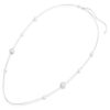 Colar «Snake Strandage» com pérolas de cristal, cortes mistos, Ano da Serpente, branco, banhado a ródio Colar «Snake Strandage» com pérolas de cristal, cortes mistos, Ano da Serpente, branco, banhado a ródio
