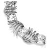 Colar «The Vienna Collection» Feather, Branco, banhado a ruténio