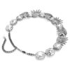 Colar «The Vienna Collection» Feather, Branco, banhado a ruténio