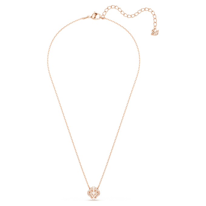 Colar Una Clover, Rosa, com banho em tom de ouro rosa Colar Una Clover, Rosa, com banho em tom de ouro rosa
