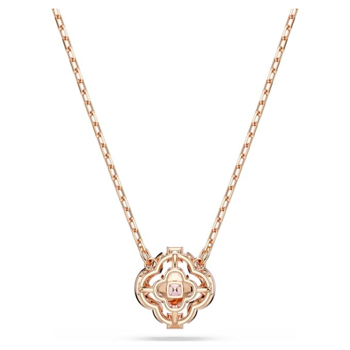 Colar Una Clover, Rosa, com banho em tom de ouro rosa Colar Una Clover, Rosa, com banho em tom de ouro rosa