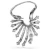 Coleção Vienna – Brinco tipo «ear cuff» em forma de cisne, branco, banhado a ruténio Coleção Vienna – Brinco tipo «ear cuff» em forma de cisne, branco, banhado a ruténio