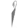 Coleção Vienna – Brincos tipo «ear cuff» «Swan», brancos, banhados a ruténio Coleção Vienna – Brincos tipo «ear cuff» «Swan», brancos, banhados a ruténio