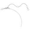 Conjunto Ariana Grande X Swarovski com cortes mistos, coração, branco, banhado a ródio