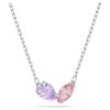 Conjunto Ariana Grande X Swarovski com cortes mistos, multicolorido, banhado a ródio
