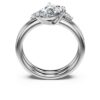 Conjunto de anéis Galaxy (2), diamantes cultivados em laboratório 1,4 ct no total, formato de pêra, ouro branco de 14K Conjunto de anéis Galaxy (2), diamantes cultivados em laboratório 1,4 ct no total, formato de pêra, ouro branco de 14K