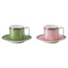 Conjunto de café expresso Signum em porcelana, multicolorido Conjunto de café expresso Signum em porcelana, multicolorido