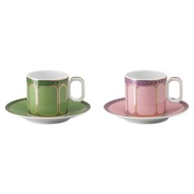 Conjunto de café expresso Signum em porcelana, multicolorido Conjunto de café expresso Signum em porcelana, multicolorido