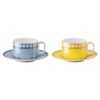 Conjunto de chávenas Signum em porcelana, multicolorido Conjunto de chávenas Signum em porcelana, multicolorido