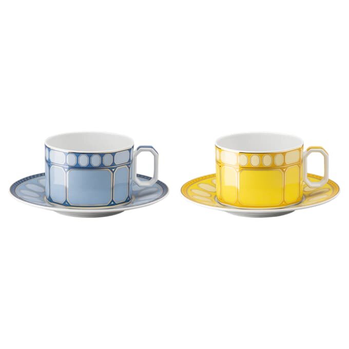 Conjunto de chávenas Signum em porcelana, multicolorido Conjunto de chávenas Signum em porcelana, multicolorido