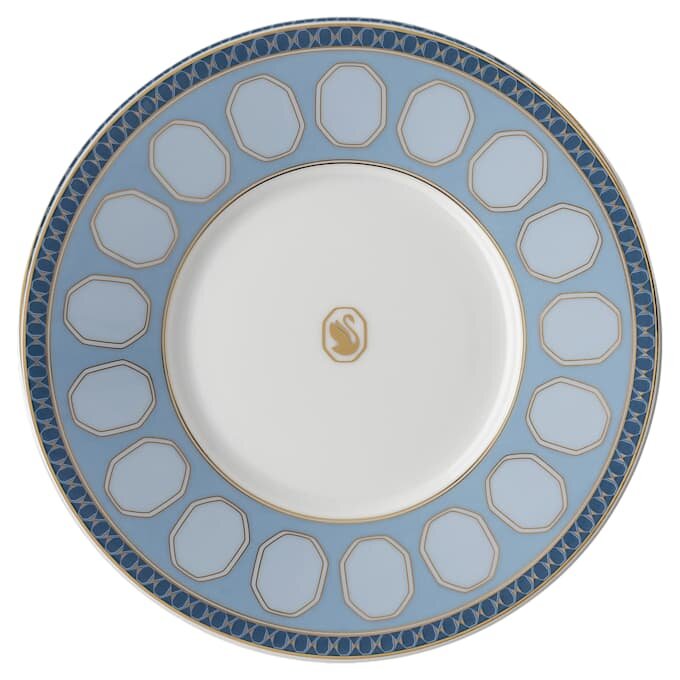 Chávena com pires Signum em porcelana, azul Chávena com pires Signum em porcelana, azul