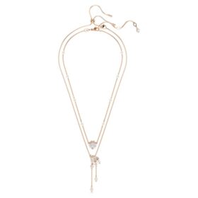 Conjunto de colares Dragão e Fênix (2), pérola de cristal, garra de dragão, branco, banhado a ouro rosa