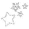 Conjunto de joias para o corpo (4), Estrela, Branco Conjunto de joias para o corpo (4), Estrela, Branco