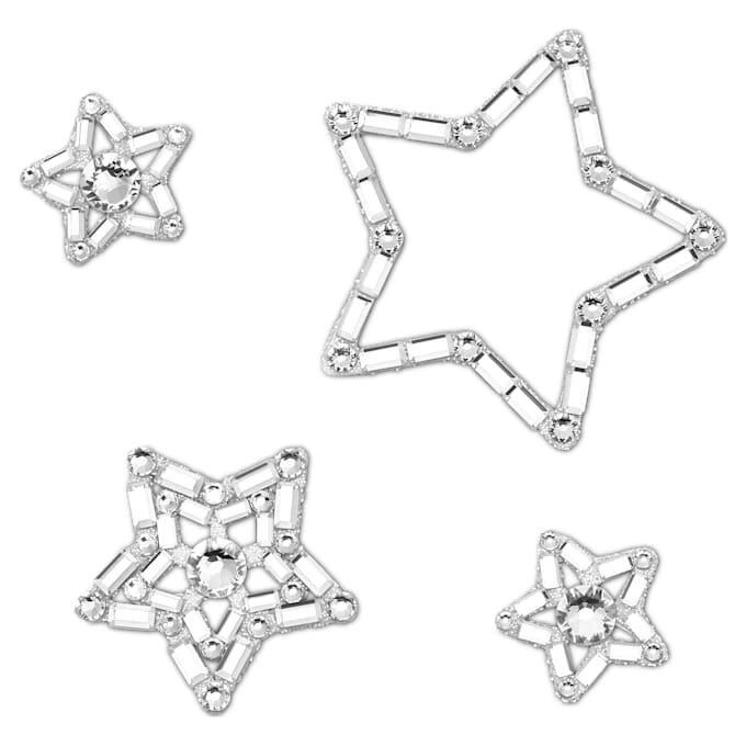 Conjunto de joias para o corpo (4), Estrela, Branco Conjunto de joias para o corpo (4), Estrela, Branco