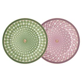 Conjunto de pratos Signum em porcelana, tamanho médio, multicolorido