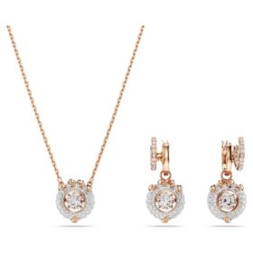 Conjunto Dragão e Fênix – Garra de Dragão, Branco, Banho de Ouro-Rosa