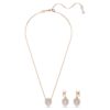 Conjunto Dragão e Fênix – Garra de Dragão, Branco, Banho de Ouro-Rosa