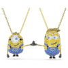 Conjunto Minions James e Henry com pavé, multicolorido, banhado a dourado Conjunto Minions James e Henry com pavé, multicolorido, banhado a dourado
