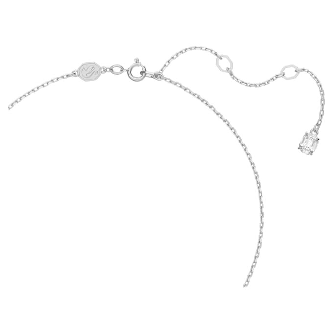 Conjunto Stilla com corte redondo, branco, banhado a ródio Conjunto Stilla com corte redondo, branco, banhado a ródio