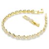 Conjunto Una Angelic, corte redondo, branco, banhado a dourado