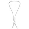 Corrente corporal Millenia com cristais de corte quadrado, branca, banhada a ródio Corrente corporal Millenia com cristais de corte quadrado, branca, banhada a ródio