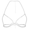 Corrente corporal Millenia com cristais de corte redondo, branca, banhada a ródio Corrente corporal Millenia com cristais de corte redondo, branca, banhada a ródio