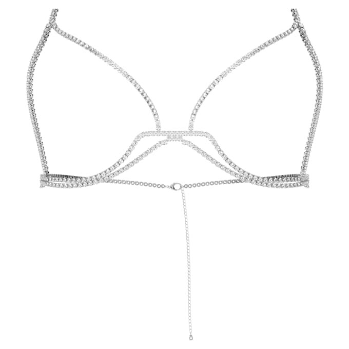 Corrente corporal Millenia com cristais de corte redondo, branca, banhada a ródio Corrente corporal Millenia com cristais de corte redondo, branca, banhada a ródio