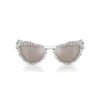 Óculos de sol clip-on 2 em 1, estilo marcante, formato «olho de gato», Sk7011, branco Óculos de sol clip-on 2 em 1, estilo marcante, formato «olho de gato», Sk7011, branco