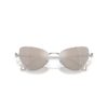 Óculos de sol clip-on 2 em 1, estilo marcante, formato «olho de gato», Sk7011, branco Óculos de sol clip-on 2 em 1, estilo marcante, formato «olho de gato», Sk7011, branco