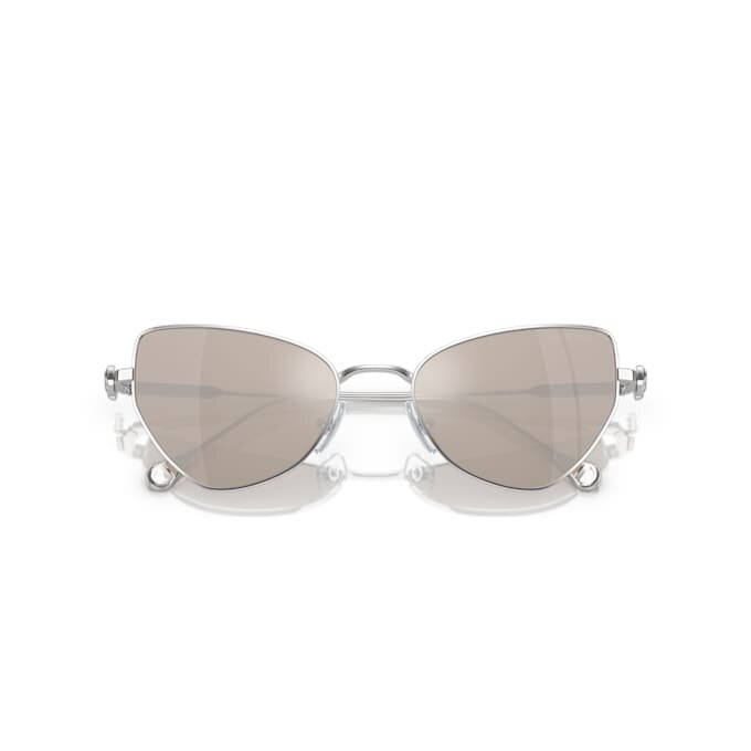 Óculos de sol clip-on 2 em 1, estilo marcante, formato «olho de gato», Sk7011, branco Óculos de sol clip-on 2 em 1, estilo marcante, formato «olho de gato», Sk7011, branco