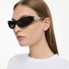 Óculos de sol com formato «Cat-Eye», SK6046, pretos Óculos de sol com formato «Cat-Eye», SK6046, pretos