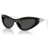 Óculos de sol com formato «Cat-Eye», SK6046, pretos Óculos de sol com formato «Cat-Eye», SK6046, pretos